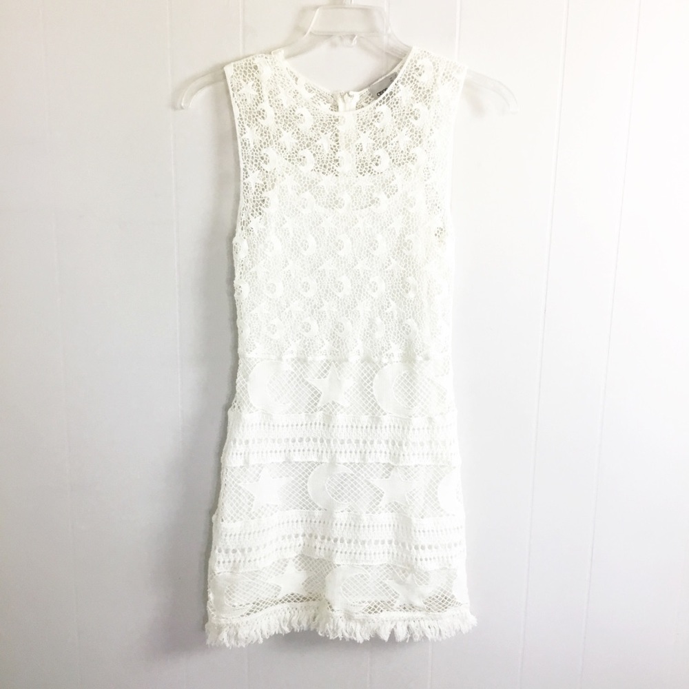 ASOS Cream Moon Star Dress Size 4 Festival Knit